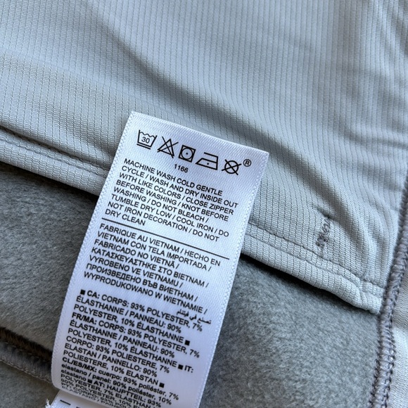 Athleta Gray‎ Soft Comfort Performance Full Zip Hoodie Sweatshirt Women’s Medium - Picture 8 of 13